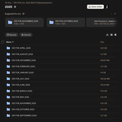 ALL 2025 BEATS (230+) - Full Year Access